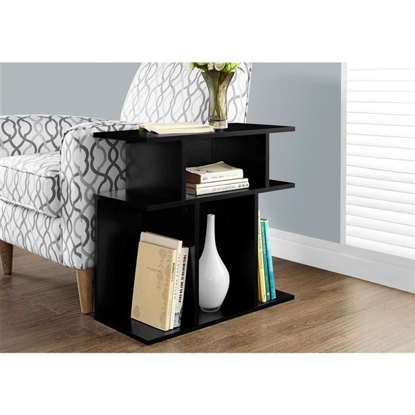 Monarch Accent Table - 11.75-in x 23.75-in - Composite - Black