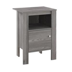 Monarch Accent Table - 14-in x 24.25-in - Composite - Gray