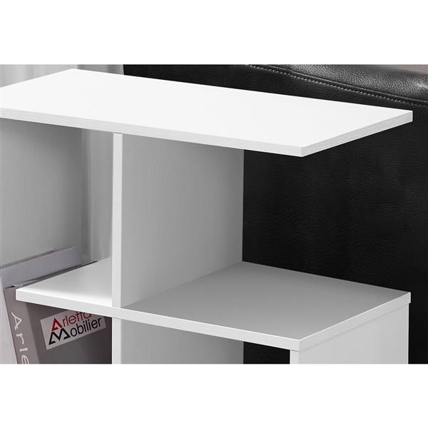 Table d'appoint, 11,5 po, blanc