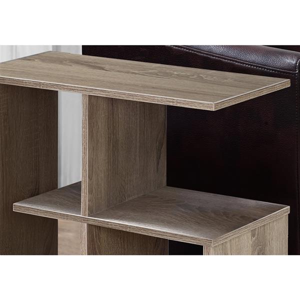 Monarch Accent Table - 11.5-in x 24-in - Dark taupe