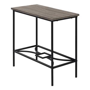Monarch Accent Table - 11.75-in x 22-in - Composite - Dark taupe