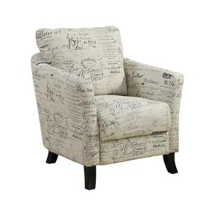 Monarch Accent Chair - 33-in x 35-in - Linen - Beige