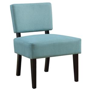 Fauteuil d'appoint, 27,5" x 31,5", polyester, Sarcelle