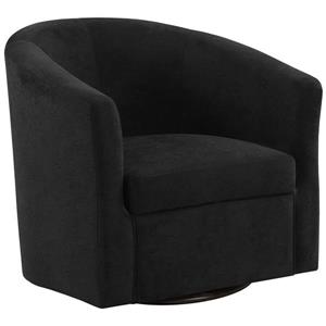 Monarch Accent Chair - 28-in x 29.5-in - Polyester - Black
