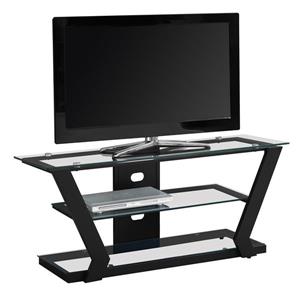 Monarch TV Stand - 48-in x 20.5-in - Metal - Black