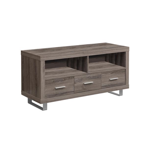 Monarch TV Stand - 47.25-in - Composite - Dark Taupe