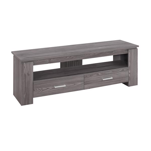 Monarch TV Stand - 47.25-in x 16.25-in - Composite - Gray