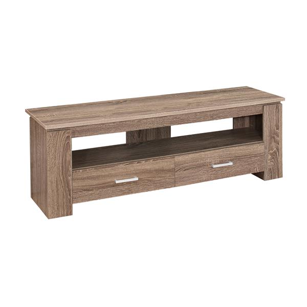 Monarch TV Stand - 47.25-in x 16.25-in - Composite - Dark Taupe