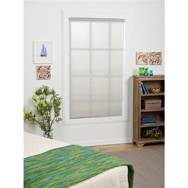 allen + roth Light Filtering Shade - 63.5-in x 72-in - Polyester - Gray