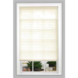 allen + roth Light Filtering Pleated - 37.5" x 72" - Polyester - Ecru