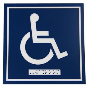 Signalisation standard de toilettes, handicapés