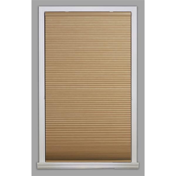 allen + roth Blackout Cellular Shade- 50.5-in x 48-in- Polyester- Khaki/White