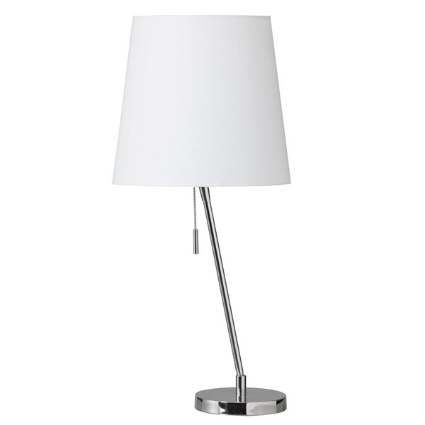 Dainolite Signature Table Lamp - 1-Light - 23-in - Polished Chrome 546T ...