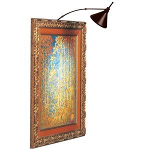 Lampe pour tableau Signature de Dainolite, 3 po, bronze brossé à l'huile