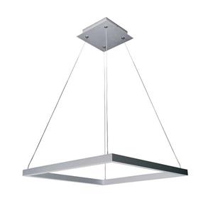 Vonn Lighting Atria Square Pendant Light - Satin Nickel - 20-in