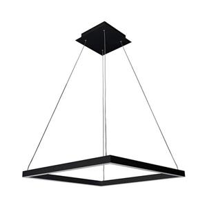 Vonn Lighting Atria LED Square Pendant Light - 20-in - Silver