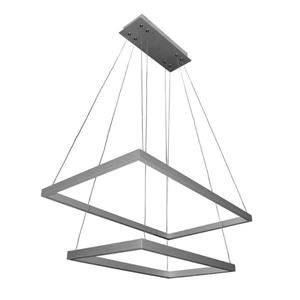 Vonn Lighting Atria 2-Light Satin Nickel Modern Abstract LED - 29-in