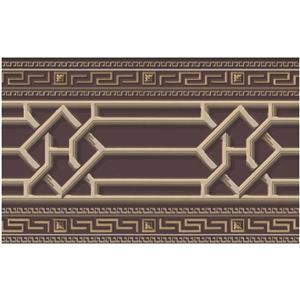 York Wallcoverings Trellis Abstract Wallpaper Border Retro - Beige