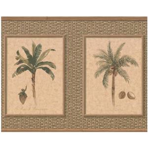 York Wallcoverings Palm Coconut Trees Wallpaper - Beige/Green