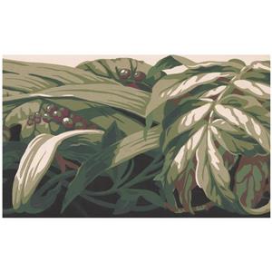 York Wallcoverings Prepasted Abstract Grapes and Leaves Wallpaper