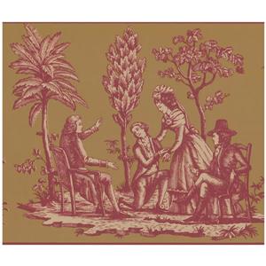 York Wallcoverings Prepasted Medieval Ladies and Gentlemen Wallpaper