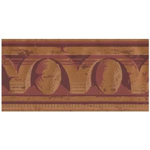 York Wallcoverings Prepasted Victorian Distressed Sepia Wallpaper