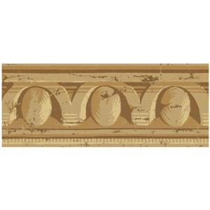 York Wallcoverings Prepasted Victorian Distressed Wallpaper - Brown