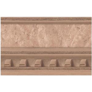 York Wallcoverings Prepasted Victorian Faux Molding Wallpaper - Rust