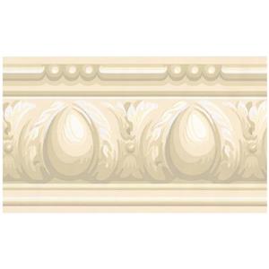 York Wallcoverings Victorian Wallpaper Border - Grey/White