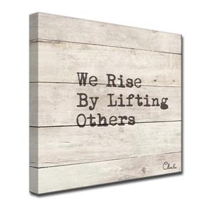 Ready2HangArt Rise Inspirational Canvas Wall Décor - 30-in - Brown