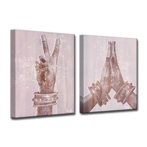 Ens. d'art mural «Peace and Namaste», 40