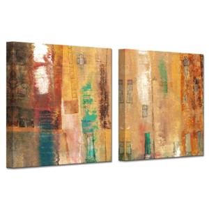 Ready2HangArt Smash Canvas Wall Décor Set - 60-in - Brown - 2 Pcs