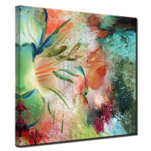 Ready2HangArt Painted Petals Canvas Wall Décor - 30-in x 30-in - Multicolour