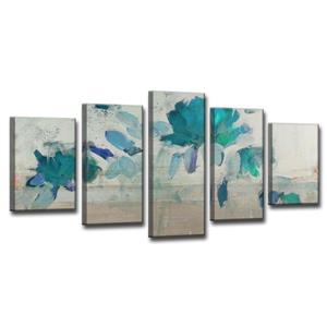 Ready2HangArt Painted Petals Wall Décor Set - 60-in - Blue - 5 Pcs