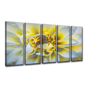 Ready2HangArt Painted Petals Canvas Wall Décor - 60-in - Yellow - 5 Pcs