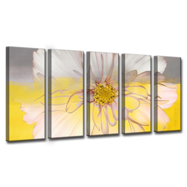 Ready2hangart Painted Petals Canvas Wall Décor Set 60 In Yellow 5 Pcs Rona - 5 Piece Wall Decor Set Ready2hangart Painted Petals Canvas Wall Décor Set 60 In Yellow 5 Pcs Rona - 5 Piece Wall Decor Set