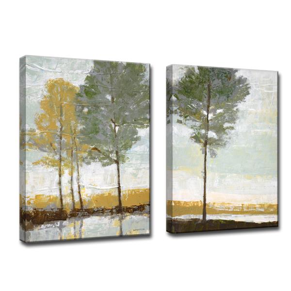 Ready2HangArt Lakeside View I/II Wall Décor Set - 60-in - Gray - 2 Pcs ...