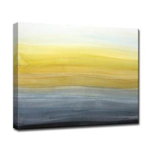 Décoration murale sur toile, soirée étincelante, 40", jaune