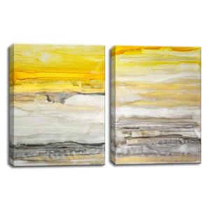 Ready2HangArt New Sunset Wall Décor Set - 40-in - Yellow - 2 Pcs