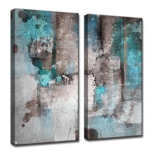 Ready2HangArt Inkd Canvas Wall Décor Set - 40-in - Blue - 2 Pcs