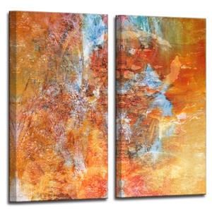 Ens. d'art mural sur toile, abstrait, 40