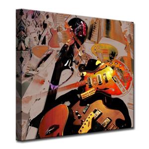 Ready2HangArt The Colour of Jazz Canvas Wall Décor - 30-in - Orange