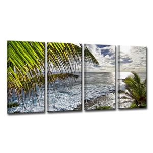 Ready2HangArt Palms View Canvas Wall Décor Set - 48-in - 4 Pcs