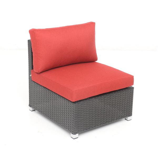Think Patio Innesbrook Conversation Set Red Cushions 6 Innesbrook Patio Conversation Set Red Cushions 6 Piece