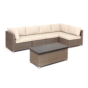 Ensemble de patio Chambers Bay, brun pâle, 6 mcx