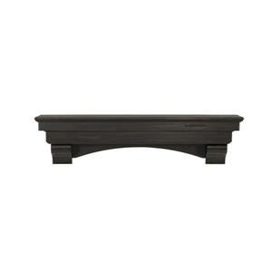 Pearl Mantels Celeste Mantel Shelf - 60-in - Wood - Espresso