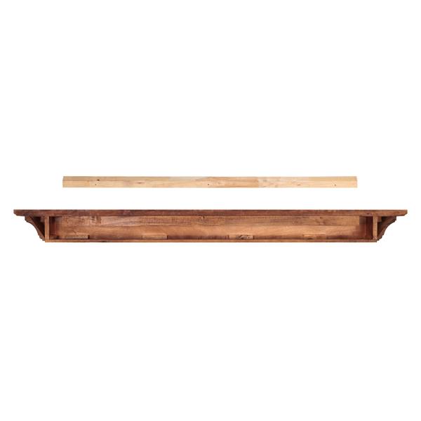 Pearl Mantels Homestead Mantel Shelf 72 In Wood Brown 418 72
