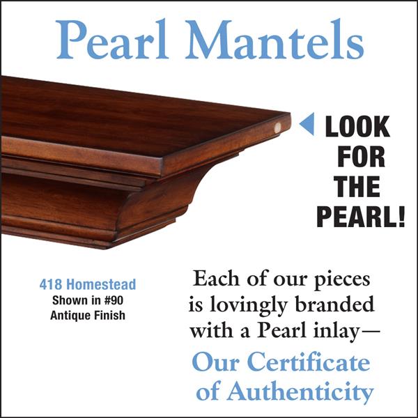 Pearl Mantels Homestead Mantel Shelf 72 In Wood Brown 418 72