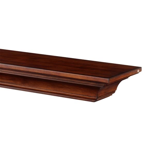 Pearl Mantels Homestead Mantel Shelf 72 In Wood Brown 418 72