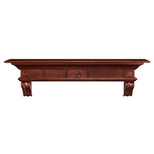 Pearl Mantels Devonshire Mantel Shelf - 60-in - Wood - Brown